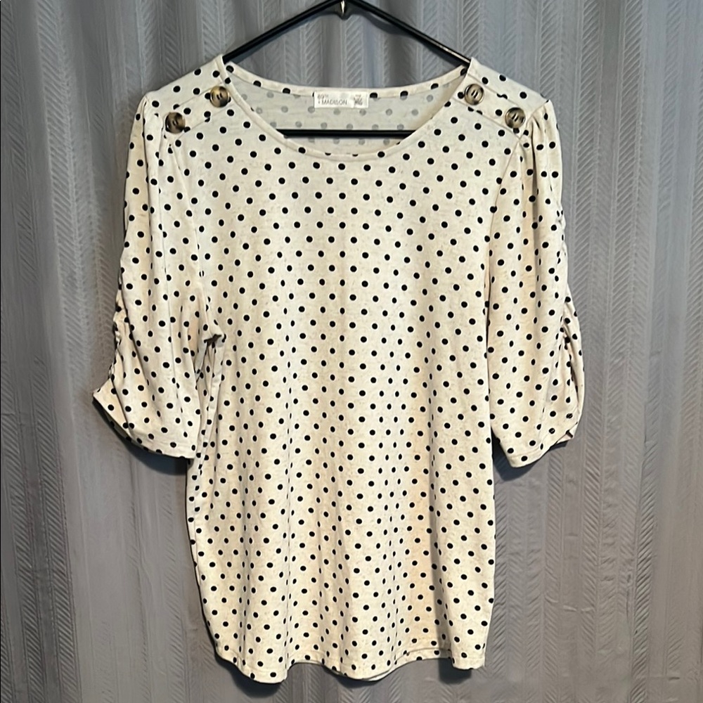 89th + Madison Polka Dot Top